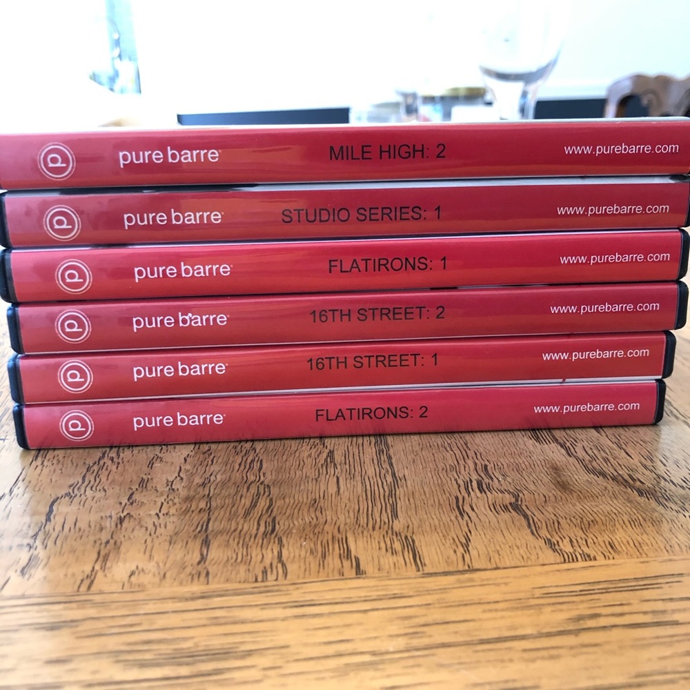 Set of 6 Pure Barre DVDs